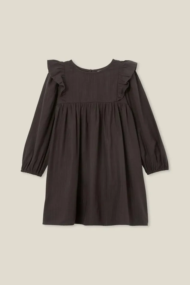 Girls 214 Dresses Cotton On Holly Long Sleeve Dress Phantom Stripe