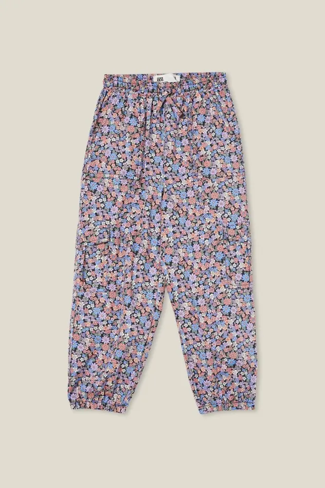 Girls 214 Leggings Pants and Jeans Cotton On Gia Woven Jogger Phantomblaire Ditsy