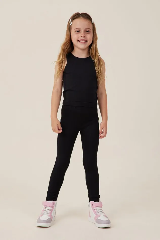 Girls 214 Leggings Pants and Jeans Cotton On Imogen Seamfree Legging Black