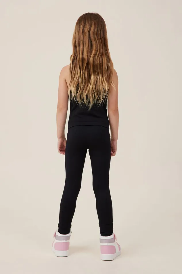Girls 214 Leggings Pants and Jeans Cotton On Imogen Seamfree Legging Black