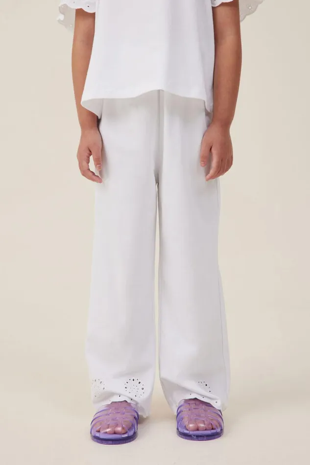 Girls 214 Leggings Pants and Jeans Cotton On Piper Broderie Pant White