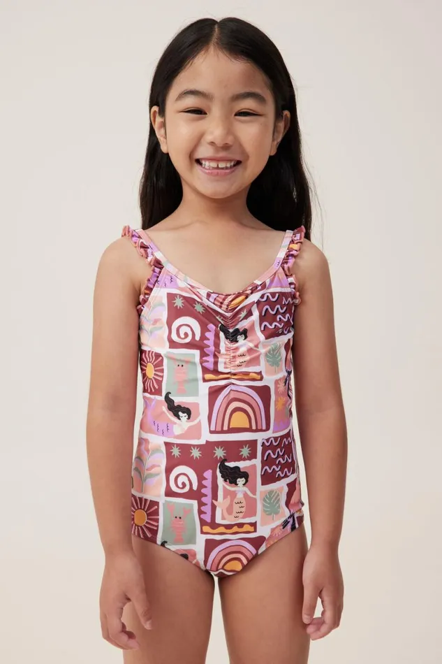 Girls 214 Swimwear Cotton On Arabella One Piece Hennaparadise Mermaid