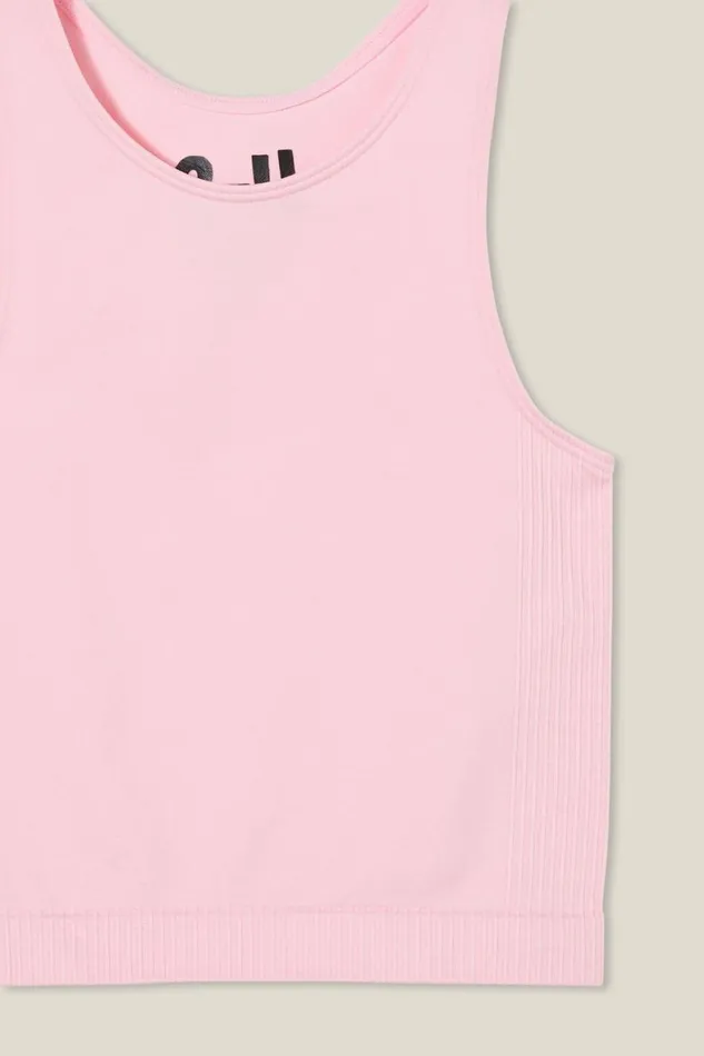 Girls 214 Tops and TShirts Cotton On Kali Seamfree Tank Blush Pink