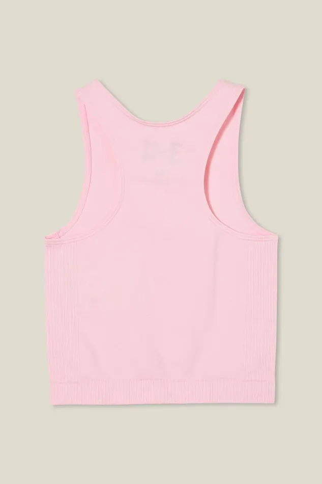 Girls 214 Tops and TShirts Cotton On Kali Seamfree Tank Blush Pink