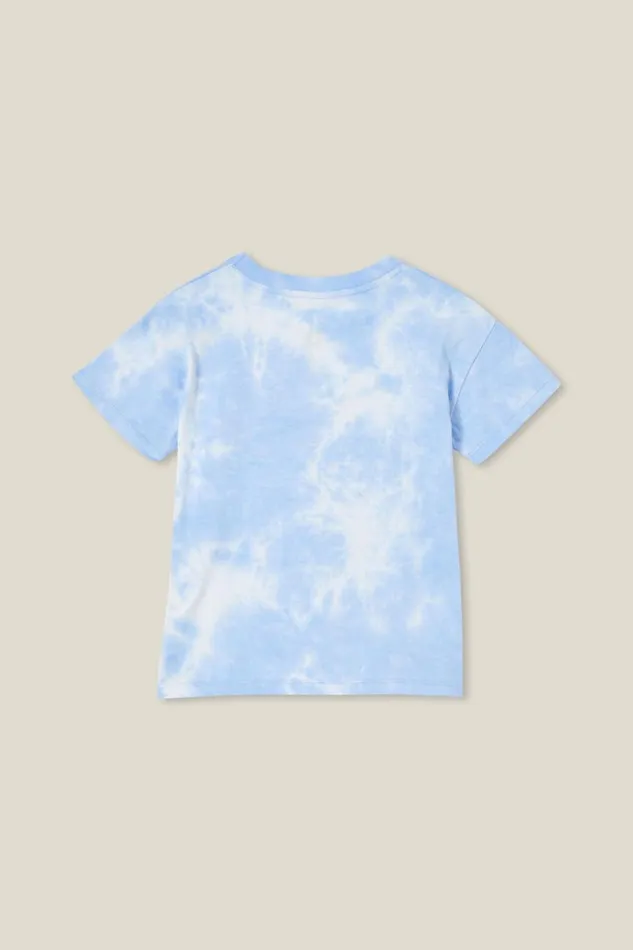 Girls 214 Tops and TShirts Cotton On Poppy Short Sleeve Print Tee Dusk Blue Tie Dyedreams Blossom