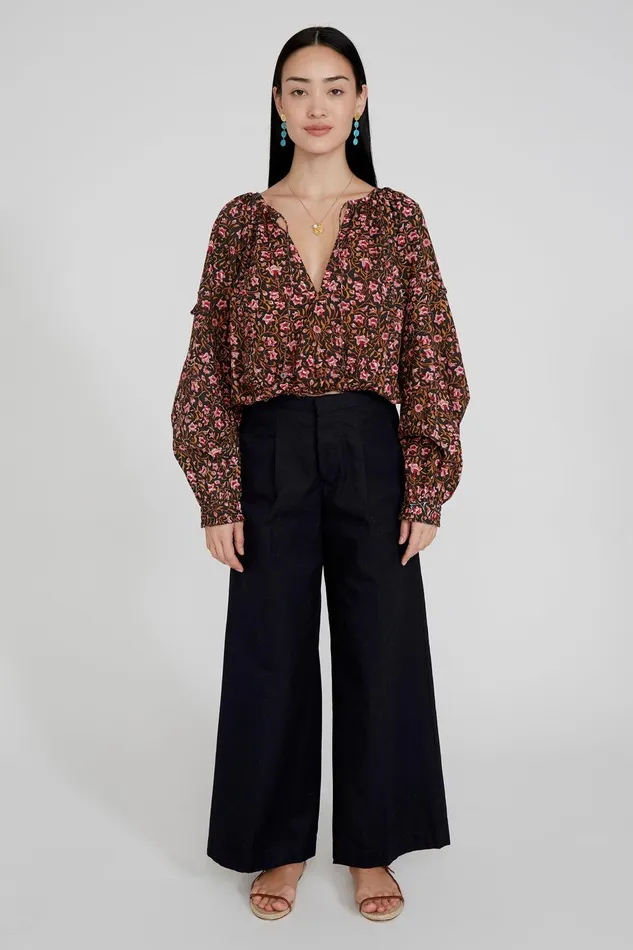 Greta Blouse Sachet Pink Women Chan Luu Tops