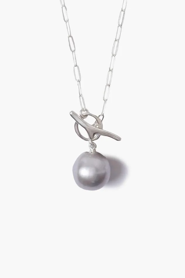 Grey Freshwater Pearl Toggle Necklace Women Chan Luu Necklaces