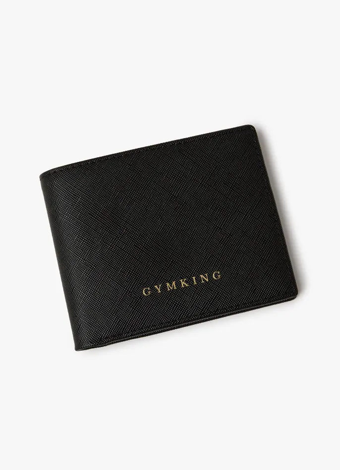 Gym King Accessories Men Debossed Wallet 8211 Black