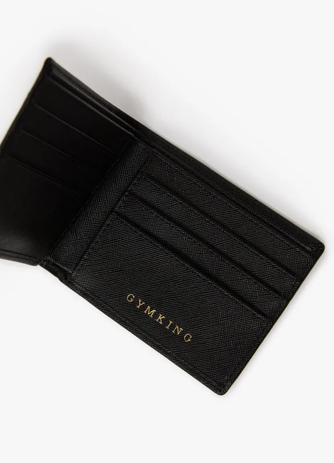 Gym King Accessories Men Debossed Wallet 8211 Black
