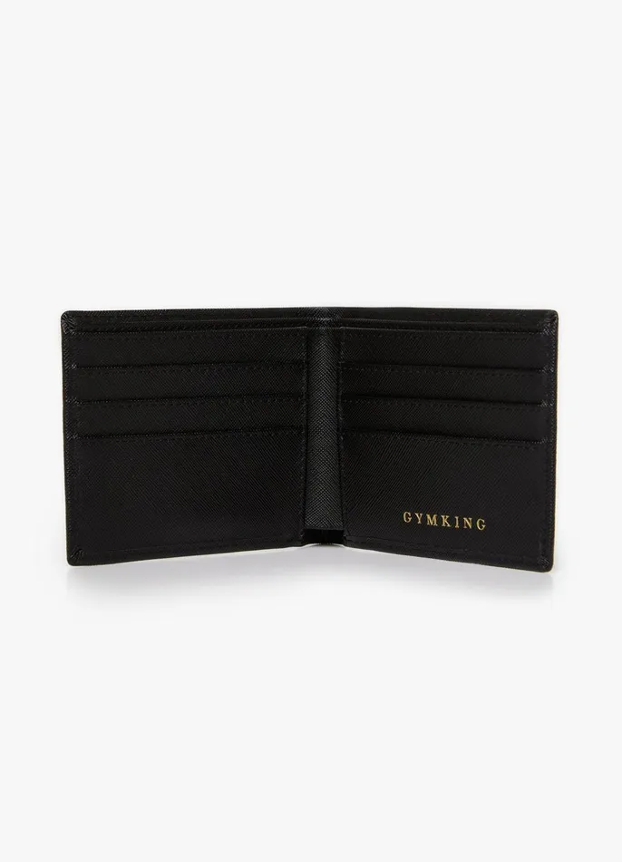 Gym King Accessories Men Debossed Wallet 8211 Black