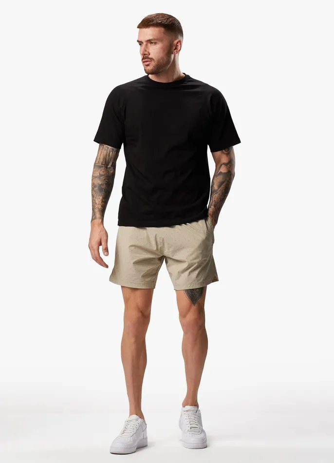 Gym King Cargos Men Rebellion AOP Cargo Shorts 8211 Sandstone