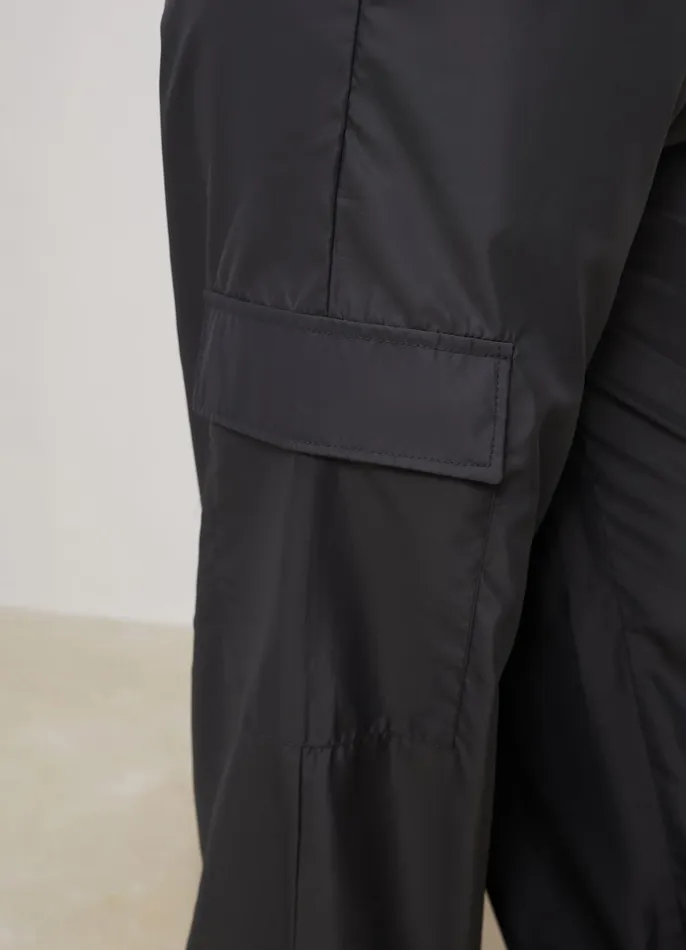 Gym King Cargos Women Satin Cargo Pants 8211 Graphite