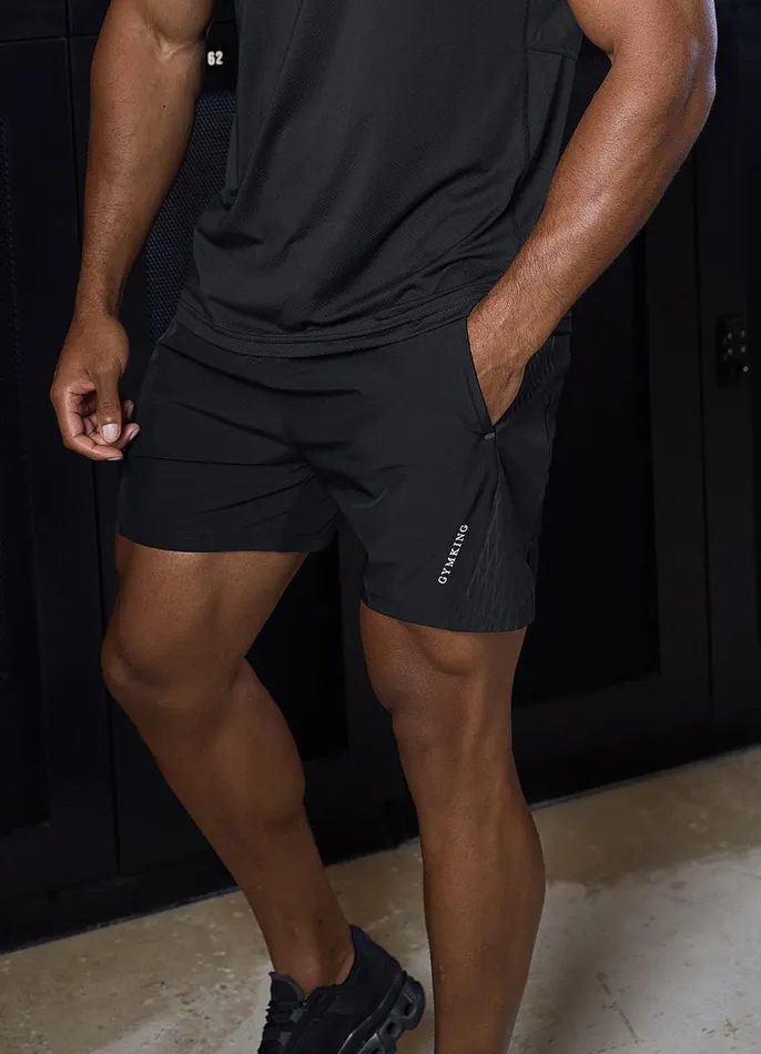Gym King Gymwear Men Divergent Short 8211 Black