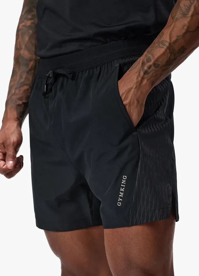Gym King Gymwear Men Divergent Short 8211 Black