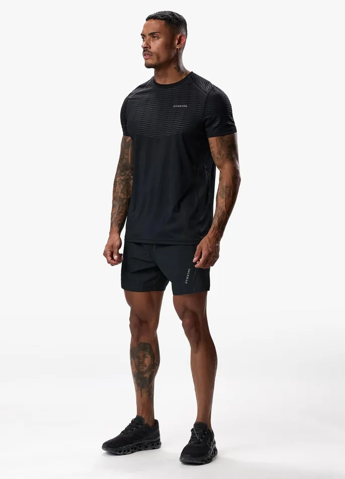 Gym King Gymwear Men Divergent Short 8211 Black