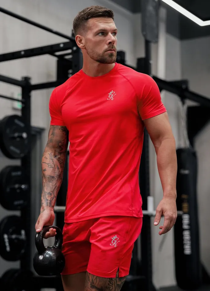 Gym King Gymwear Men Energy Short 8211 Hot Red