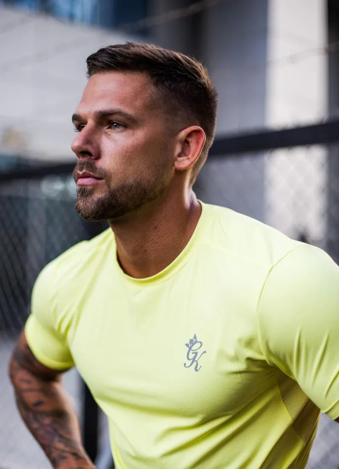 Gym King Gymwear Men Energy Tee 8211 Limelight