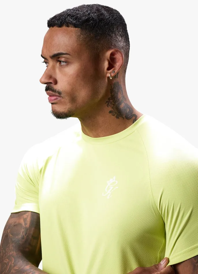 Gym King Gymwear Men Energy Tee 8211 Limelight