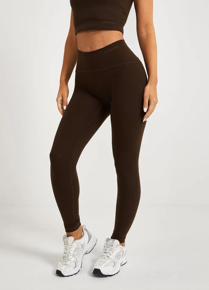 Gym King Gymwear Women Peach Luxe Legging 8211 Cocoa Luxe