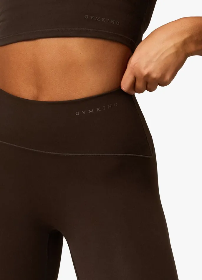 Gym King Gymwear Women Peach Luxe Legging 8211 Cocoa Luxe