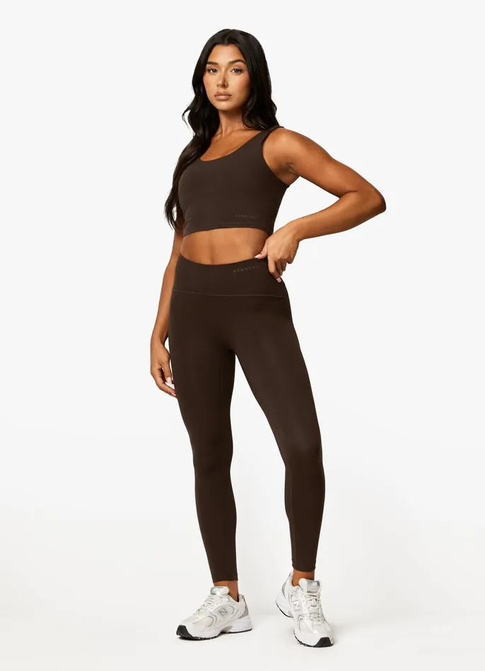 Gym King Gymwear Women Peach Luxe Legging 8211 Cocoa Luxe