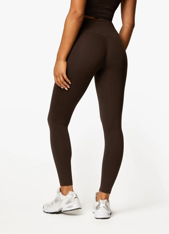 Gym King Gymwear Women Peach Luxe Legging 8211 Cocoa Luxe