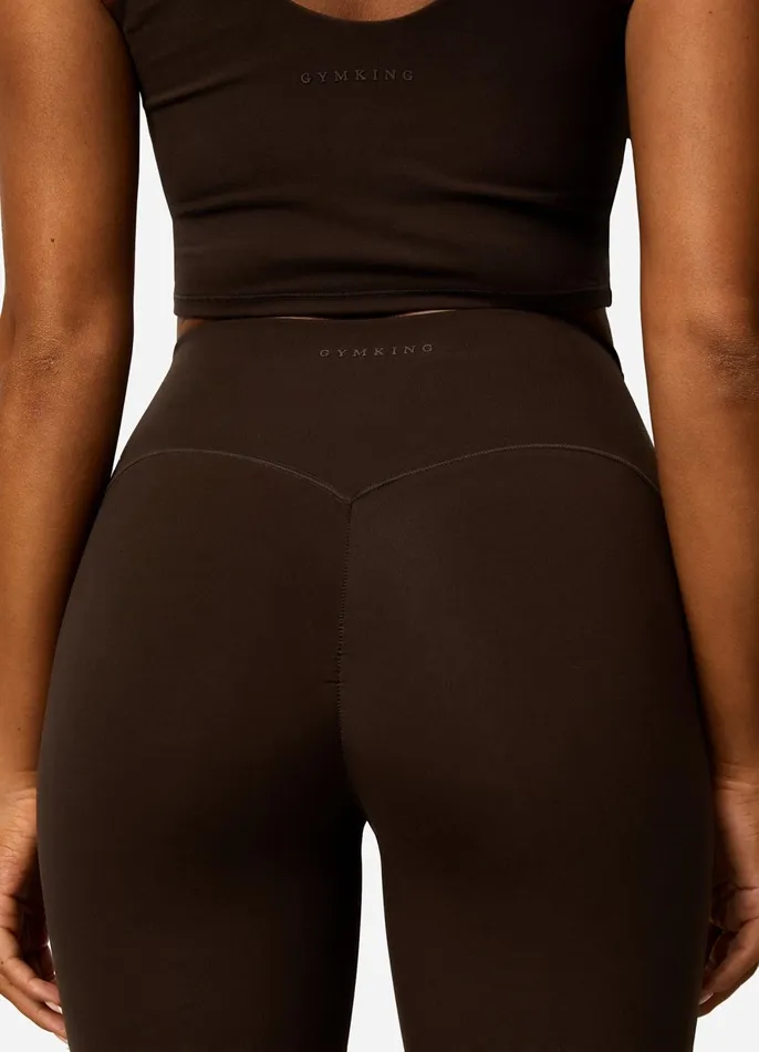 Gym King Gymwear Women Peach Luxe Legging 8211 Cocoa Luxe