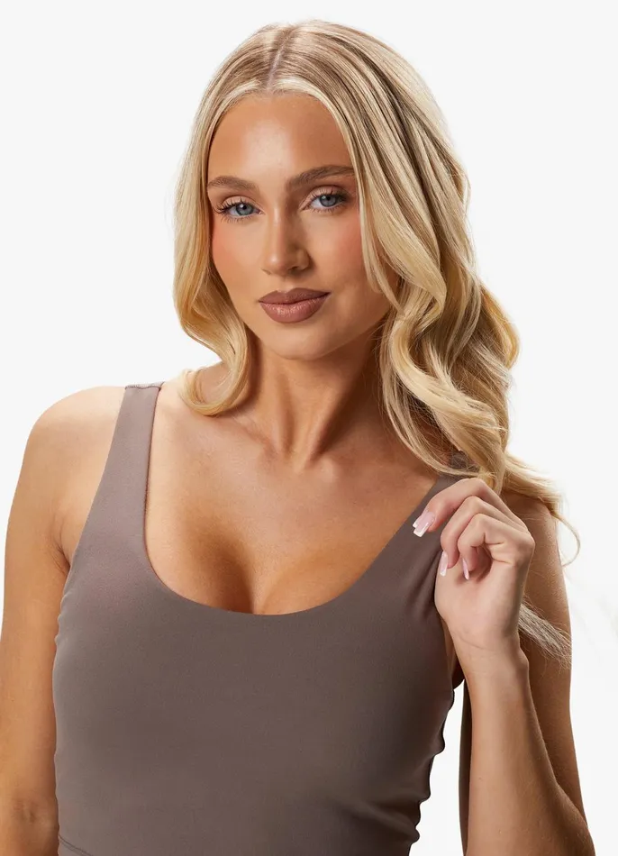 Gym King Gymwear Women Peach Luxe Tank 8211 Praline Luxe