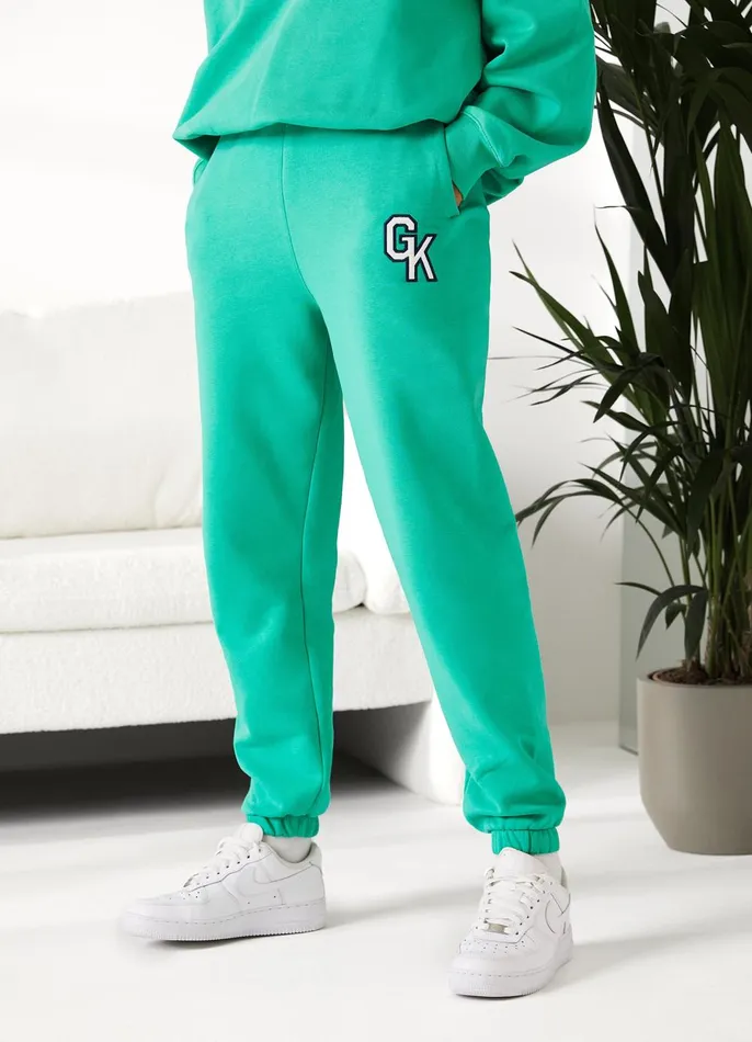 Gym King Joggers Women Varsity Jogger 8211 Jade Green