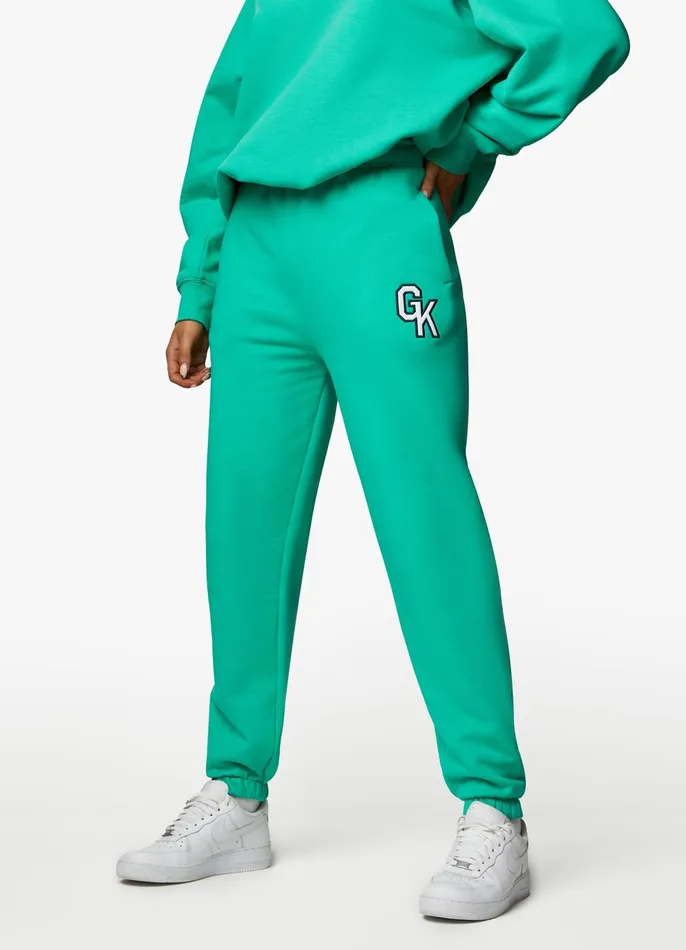 Gym King Joggers Women Varsity Jogger 8211 Jade Green