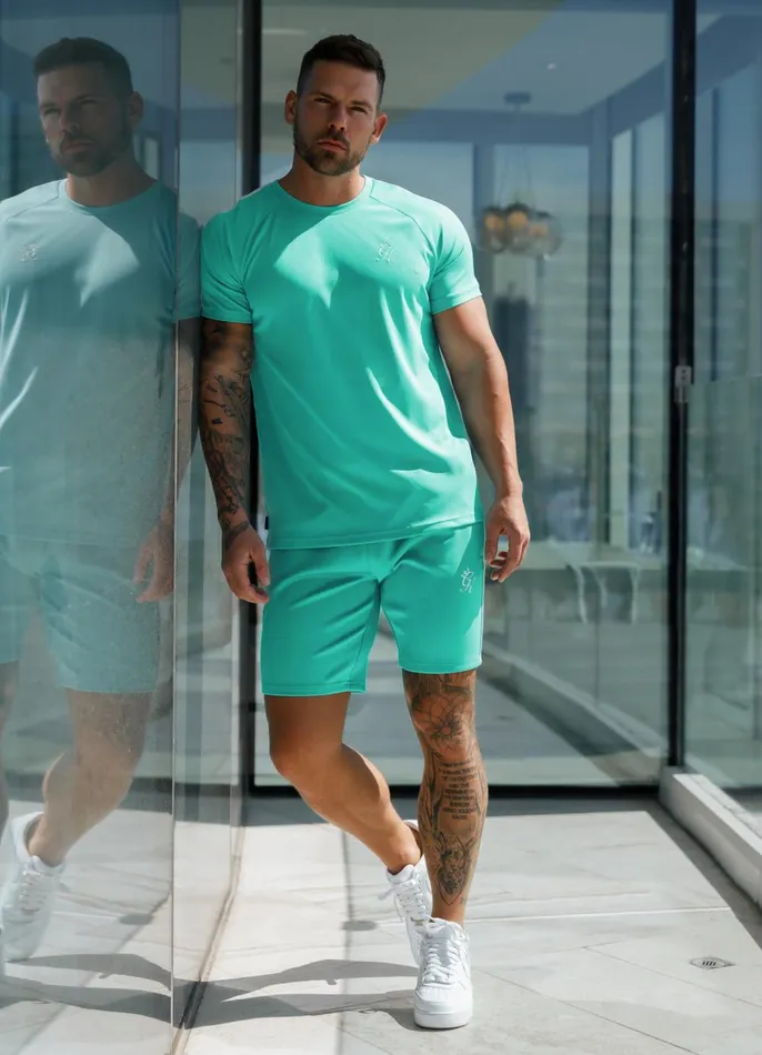 Gym King Shorts Men Core Plus Poly Short 8211 Marine Green