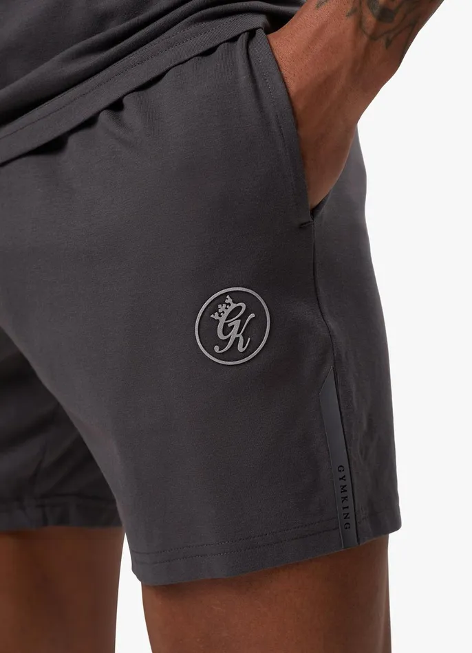 Gym King Shorts Men Pro Logo Jersey Short 8211 Graphite