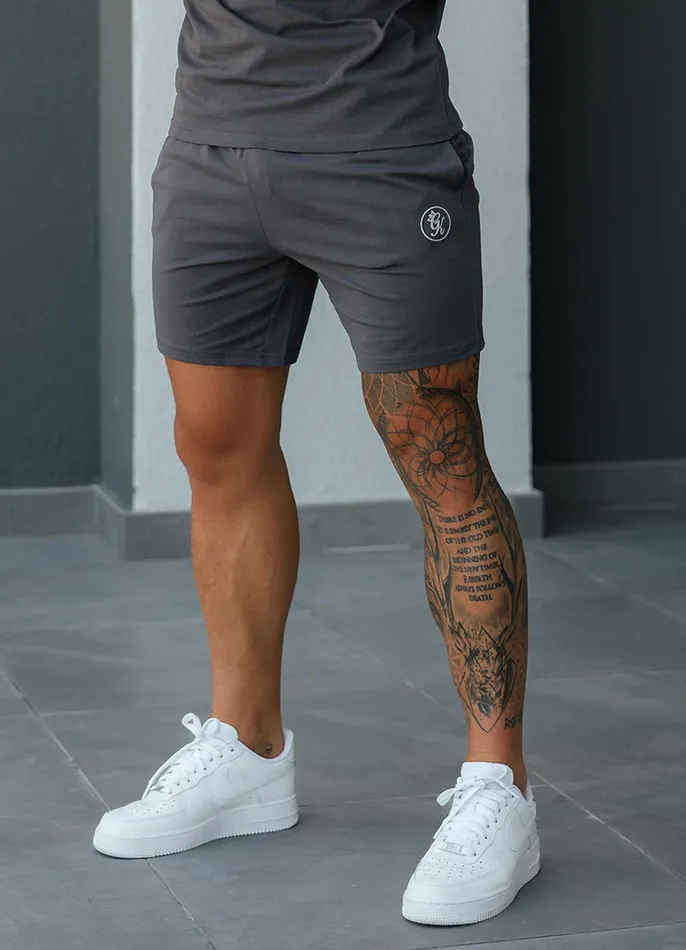 Gym King Shorts Men Pro Logo Jersey Short 8211 Graphite