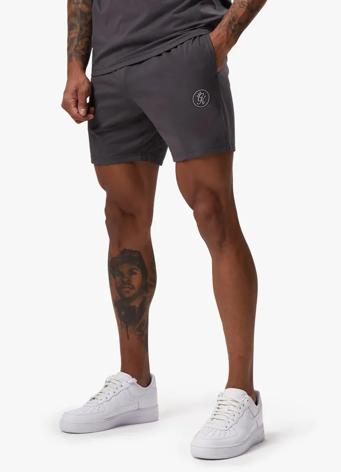 Gym King Shorts Men Pro Logo Jersey Short 8211 Graphite