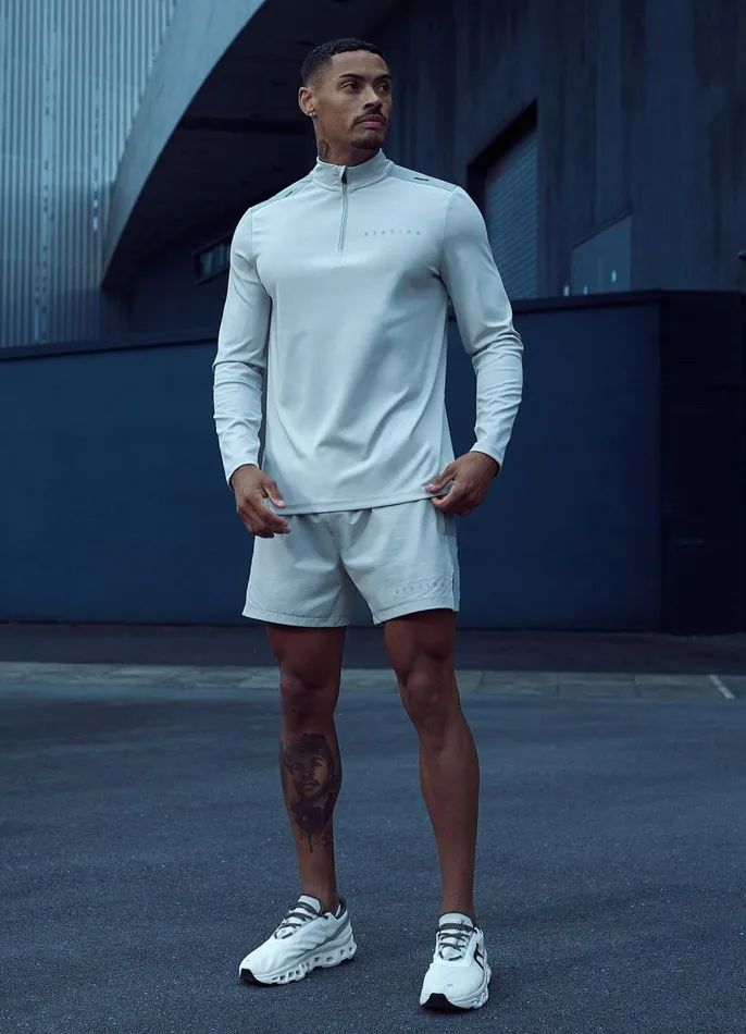 Gym King Shorts Men React Woven Short 8211 Light Grey