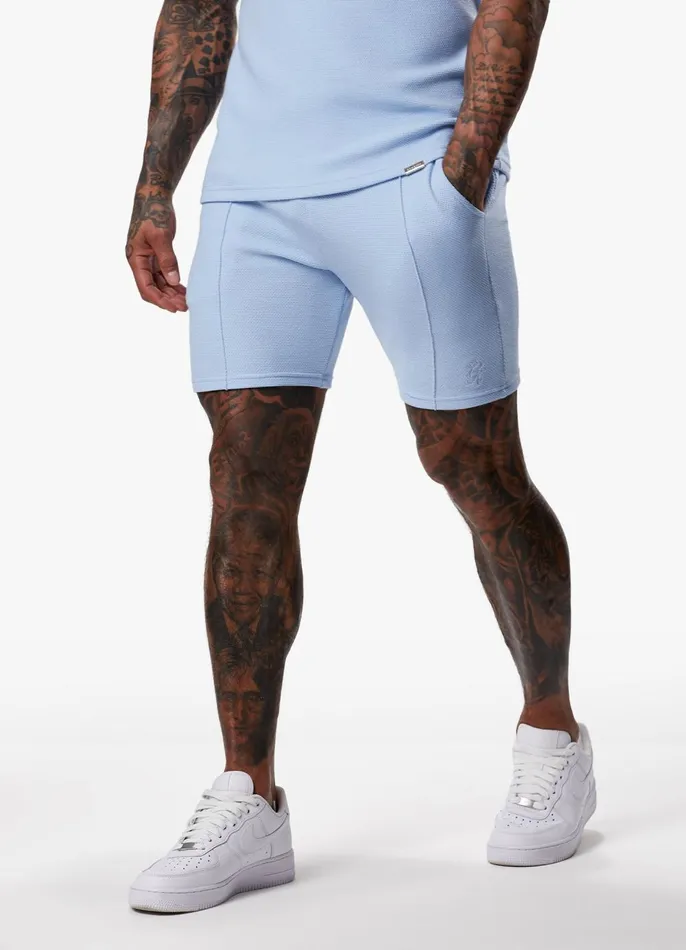 Gym King Shorts Men Signature Texture Short 8211 Cloud Blue