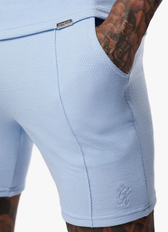 Gym King Shorts Men Signature Texture Short 8211 Cloud Blue