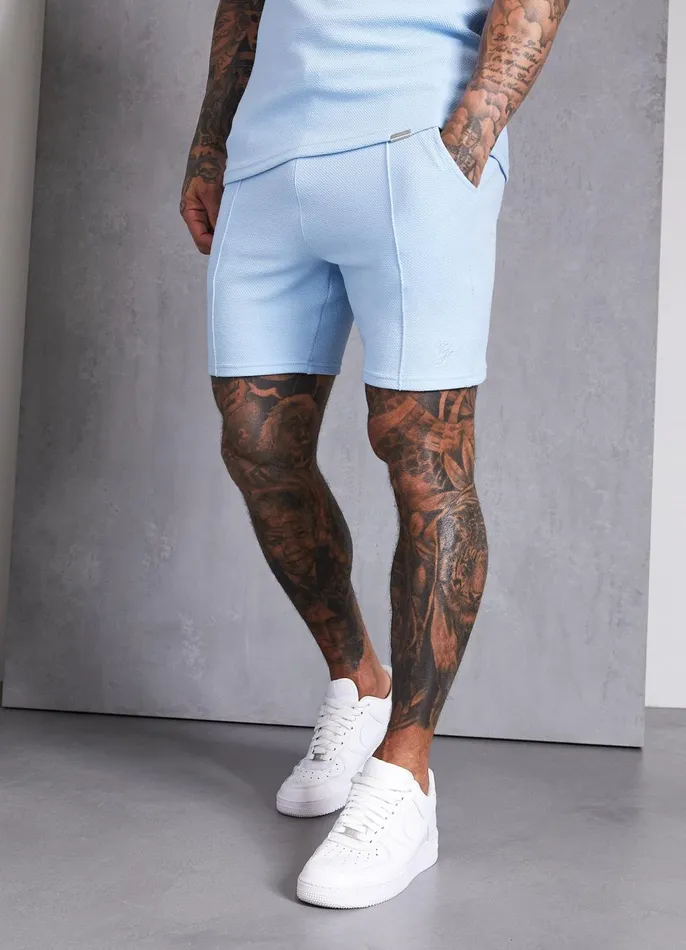 Gym King Shorts Men Signature Texture Short 8211 Cloud Blue