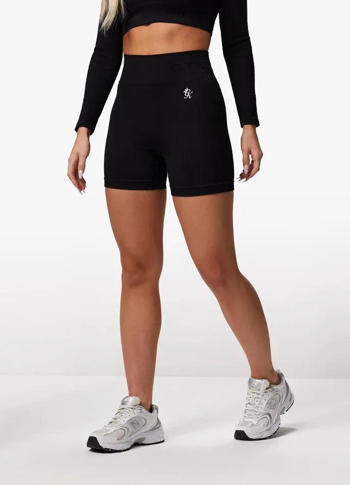 Gym King Shorts Women Formation Rib 3034 Short 8211 Black