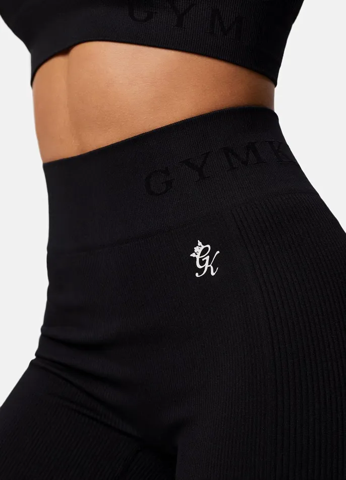 Gym King Shorts Women Formation Rib 3034 Short 8211 Black