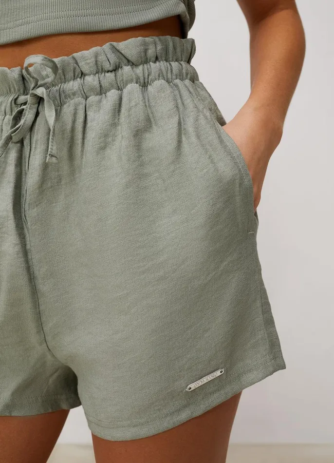 Gym King Shorts Women Signature Woven Short 8211 Dusky Sage