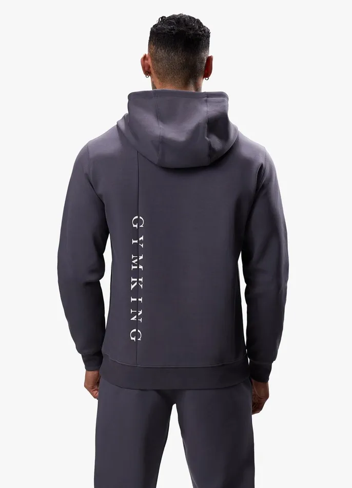 Gym King Sweatshirts and Hoodies Men Split Linear Hood 8211 Graphite