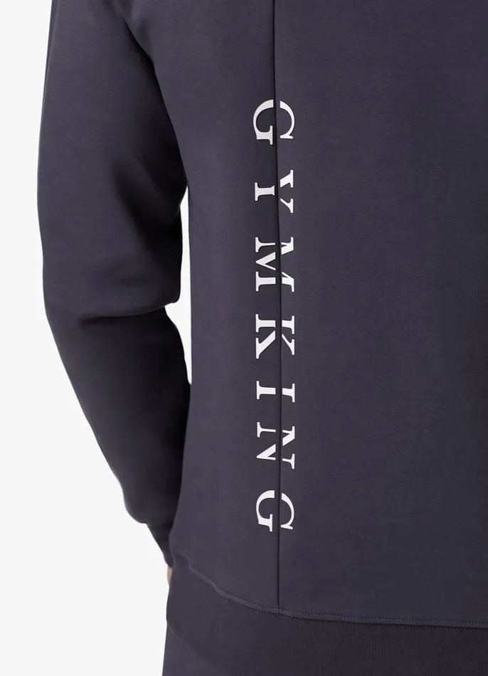 Gym King Sweatshirts and Hoodies Men Split Linear Hood 8211 Graphite