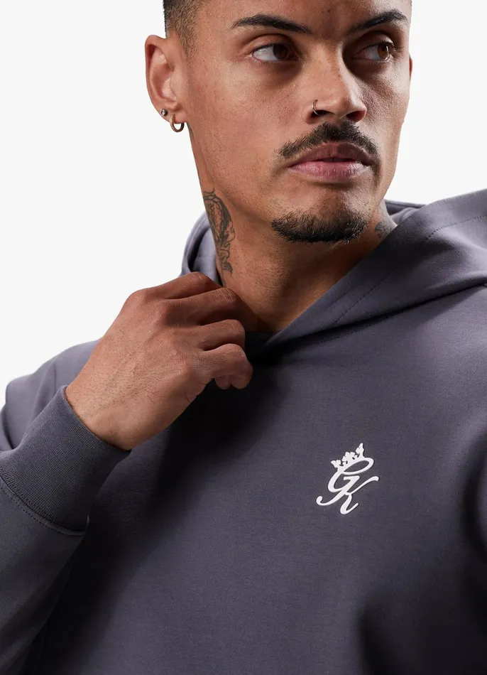 Gym King Sweatshirts and Hoodies Men Split Linear Hood 8211 Graphite