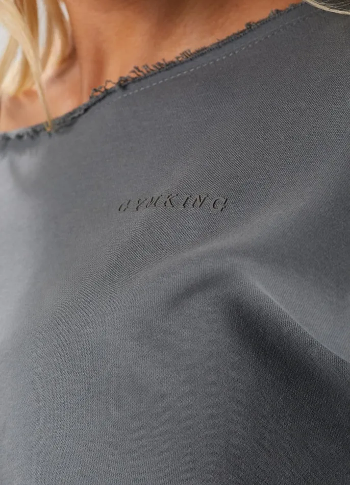Gym King Sweatshirts and Hoodies Women Move Your Way Crop Sweatshirt 8211 Dark Sage