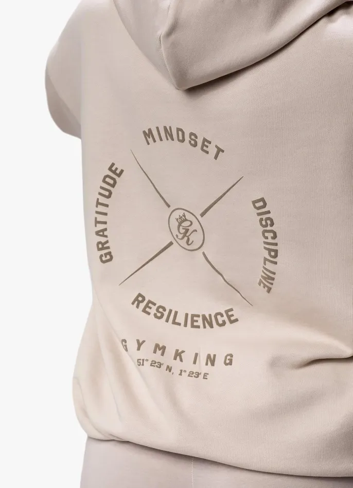 Gym King Sweatshirts and Hoodies Women Stoic Hood 8211 Light Stone