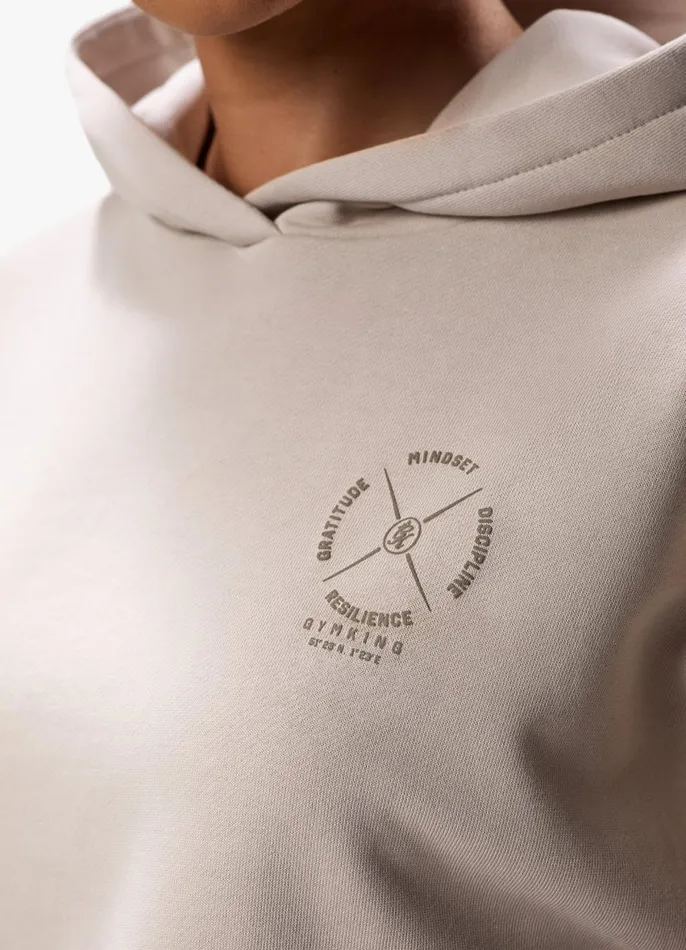 Gym King Sweatshirts and Hoodies Women Stoic Hood 8211 Light Stone