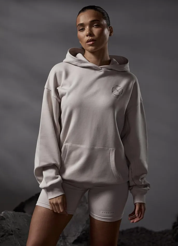 Gym King Sweatshirts and Hoodies Women Stoic Hood 8211 Light Stone