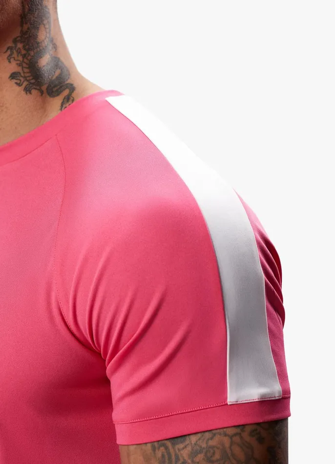 Gym King TShirts Men Core Plus Poly Tee 8211 Fuchsia