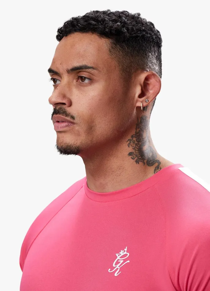 Gym King TShirts Men Core Plus Poly Tee 8211 Fuchsia